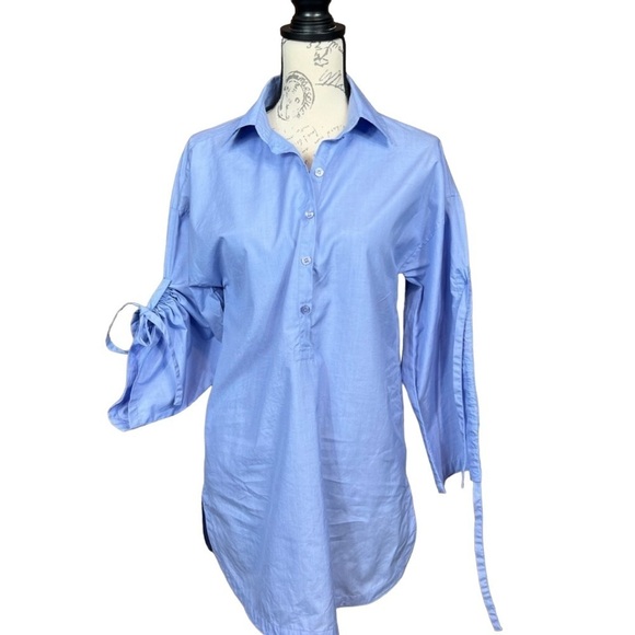 Romeo and Juliet couture top with drawstring sleeve size medium - Picture 2 of 11